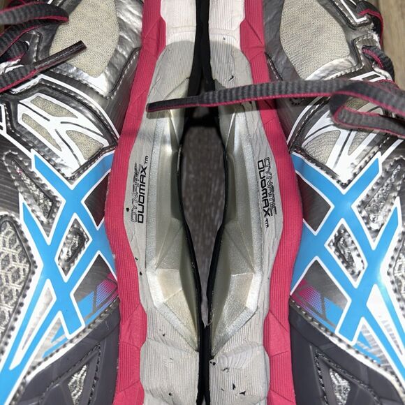 Asics Gel-Fortify Women's Size 6 US / 37 EU Gray Pink Blue Walking Sneaker Shoes - Picture 10 of 12